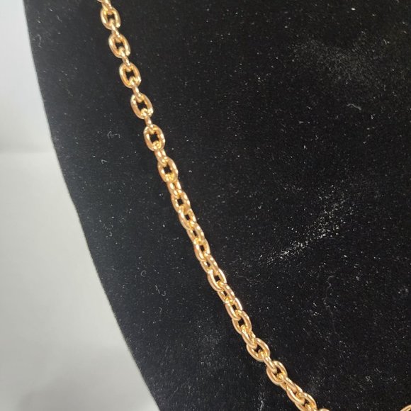 Gold And Black Necklace With 21 Inch Adjustable Chain. Add to bundle and SAVE! - Picture 4 of 8